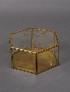 Boîte à bijoux en métal et verre pour fleurs séchées, boîte de rangement de bureau, boîte de présentation de bijoux, boîte cadeau de mariage, cadeau de fête - Product Image 4