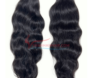 Extensiones de trama de cabello humano vietnamita ondulado Natural, superventas de 2025, Color Natural, 100%, cutícula alineada, mechones de cabello sin procesar - Product Image 2