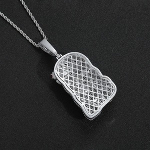 Collar Vintage con Colgante de Cabeza de Personaje, Estilo Hip Hop, con Incrustaciones de Moissanita, Diseño Nuevo, Venta al Por Mayor de Fábrica, para Hombre - Product Image 5