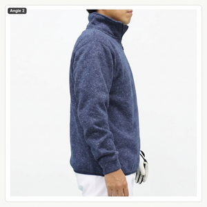 Sweat-shirt décontracté pour homme, col montant, coupe droite, en molleton imprimé personnalisé, couleur unie numérique, idéal pour le printemps - Product Image 3
