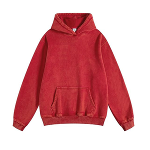 <b>Vintage</b> Baggy style Cotton Fleece Acid Stone Wash Fabric oversized Men's Hoodies & <b>Sweatshirts</b> - Product Image 4