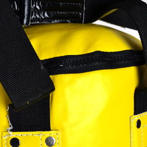 Brave Yellow Heavy <b>Punching</b> <b>Bags</b> Leather Durable Cotton Filled Zipper Closure Adult Use Adjustable Height Eco-Friendly - Product Image 6