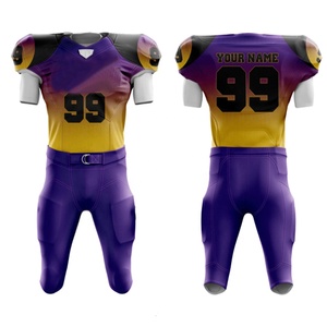 Maillot de football américain de qualité supérieure, logo personnalisé, grande taille, été, confortable, respirant, manches courtes, sublimation - Product Image 1