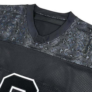 Camiseta Casual Urbana para Hombre, Corte Holgado a la Moda, Malla con Logotipo Personalizado, 100% Poliéster, Camisetas Extra Grandes con Estampado Puff - Product Image 4