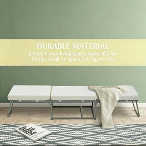 Divano Letto Pieghevole Portatile, Comodo e Pratico, Arredamento in Ecopelle per Piccoli Spazi - Product Image 5