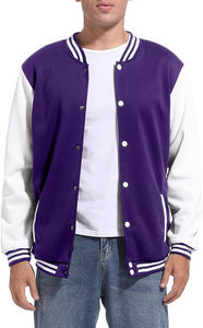 Chaqueta Deportiva Varsity Talla XL, Tejido de Satén, Forro de Lana y Nailon, Relleno de Algodón, Estilo Urbano, Logotipo Frontal Estampado, Detalles Técnicos - Product Image 2