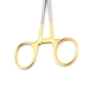 Porte-aiguille Mayo Hegar Premium 16 cm - Acier inoxydable de qualité chirurgicale, manche doré TC, autoclavable, haute adhérence - Certifié ISO13485 CE - Product Image 3