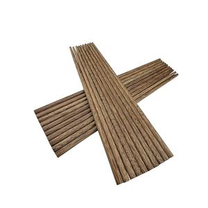 Wooden <b>Chopsticks</b> Traditional <b>Chinese</b> Design Minimalist Smooth Reusable Flatware Party Asian Meals Natural Color Wenge Wood - Product Image 5