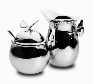 Elegant Stainless Steel <b>Sugar</b> And Creamer And <b>Sugar</b> Set Round Glossy Modern Design Rust Resistant Kitchenware Accessories - Product Image 4