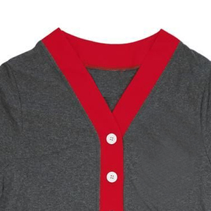 Cardigan décontracté d'hiver pour sororités, avec logo grec blanc et lettres pleine couleur, appliqué sur le devant, en laine acrylique, cardigans tendance - Product Image 4