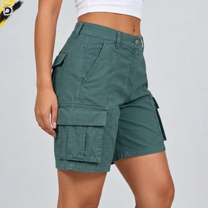 <b>Women</b> <b>Cargo</b> <b>Shorts</b> Cotton Fabric Comfortable Fit Breathable Design Multiple Pockets For Casual Travel And Everyday Wear - Product Image 3