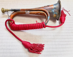 Vintage Decorative Bugle Horn Tassel Pendant Metal Trumpet Ornament Custom Gift Set - Product Image 3