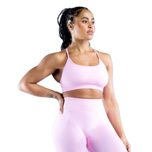 สปอร์ตบราไร้ตะเข็บทรงสูงสำหรับผู้หญิงบราออกกำลังกายแบบซับเหงื่อสำหรับออกกำลังกาย - Product Image 1