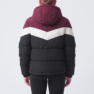 Women's Thick Insulated Puffer Jacket Hooded Winter Color Block <b>Bubble</b> <b>Coat</b> Bulk Wholesale - Product Image 5