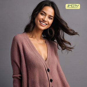 JE2107 Women's Formal Winter Collection 2025 Traditional British Solid Color <b>Shrug</b> 100% Cotton <b>Knit</b> Fabric Quick Dry 220g Custom - Product Image 1