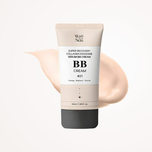 Crème BB pour le maquillage Whatiforskin, K-Beauty coréen, Syupeo Recovery Collagen Eksojom Serum BibiCream 21ho, fabriqué en Corée - Product Image 2