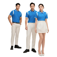 T-shirt polo poids lourd 210gsm 65% coton 35% Poly unisexe tissu doux aisselle distincte bloc de couleur quantité minimale de commande bas et livraison rapide