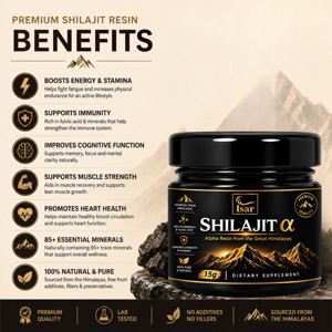 Résine de Shilajit de l'Himalaya 100% Originale Marque Blanche 15g – Shilajit Premium avec 82%+ d'Acide Fulvique pour l'Énergie et le Soutien de l'Endurance - Product Image 5
