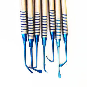 Juego de 7 Herramientas Manuales de Plástico y Acero para Levantamiento de Seno Dental, para Limpieza y Relleno de Dientes, de Dentavex - Product Image 2