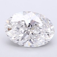 Diamant de laboratoire ovale de 3,52 carats D VVS2, polissage excellent, certifié premium, gemme synthétique écologique pour la joaillerie sur mesure