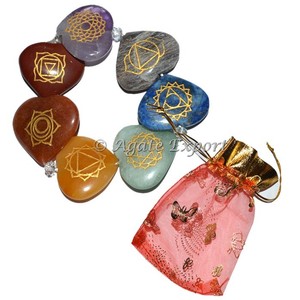 Bracelets en pierre naturelle d'onyx rose de pierre précieuse d'énergie de guérison de méditation d'artisanat avec le charme rond - Product Image 4