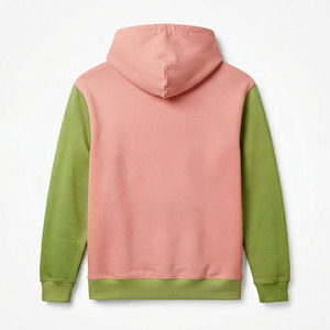 Customized Oversized Winter 100% Cotton Fleece <b>Pink</b> Green Sorority <b>Hoodie</b> Cropped Embroidery Piping Pocket Design Print College - Product Image 2