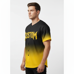 New Arriver Unisex Kids Vintage Toddler Custom Made Black and Gold <b>Baseball</b> Jersey - Product Image 2