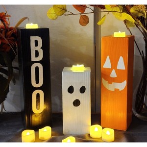 Cedar Wood Rustic <b>Candle</b> Holders Set of 4 - Wholesale Home Decoration - Product Image 3