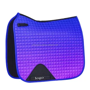 Tapis de selle d'obstacle personnalisés en laine et maille, tapis de selle équestre avec logo personnalisé, fabricant OEM/ODM - Product Image 4