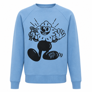 Sweat-shirt à capuche bleu clair uni pour homme, coupe classique, en coton tricoté, décontracté, pour l'hiver, avec poche, respirant, écologique - Product Image 5