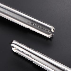 Pinces à glaçons en acier inoxydable avec logo personnalisé, pinces à glaçons pour bar, pinces de service en métal pour la cuisine - Product Image 3