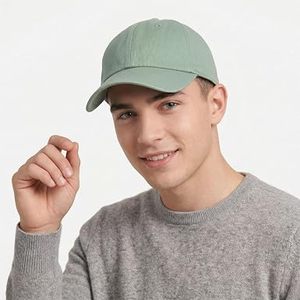 Gorra de Béisbol Unisex de 6 Paneles, Color Sólido, Ajustable, de Hilo de Algodón, para Adultos, Uso Casual de Primavera/Verano - Product Image 1