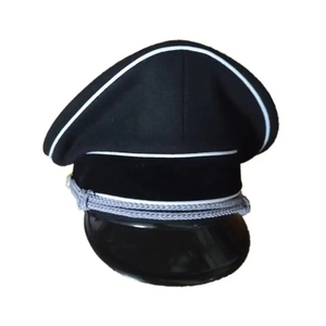 หมวกแก๊ปทรงสูงสีดำ/ขาว คุณภาพสูง ขนาดสั่งทำได้ ผ้าขนสัตว์ ผ้าแคนวาส ปักตราสัญลักษณ์  สำหรับทุกเพศ เหมาะสำหรับงานทางการ ใช้ได้ทุกวัน และกิจกรรมกลางแจ้ง สำหรับผู้ใหญ่ - Product Image 1