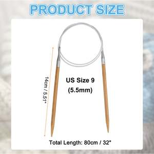 Nueva versión mejorada de moda caliente agujas circulares Lisas para ocasiones festivas propósito de regalo con caja y paquete de papel de mantequilla - Product Image 2