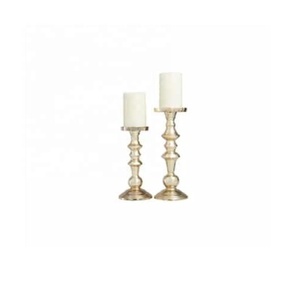 เชิงเทียนกระจกขัดเงาแบบทันสมัยทำจากอลูมิเนียมหล่อมีให้เลือกทั้งนิกเกิลและของตกแต่งบ้านสำหรับงานเลี้ยงงานแต่งงาน - Product Image 4