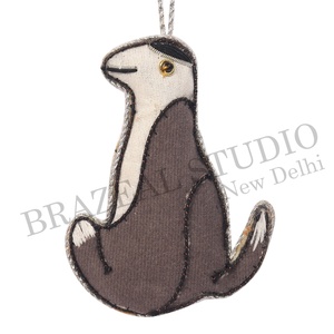 Hecho a mano respetuoso con el medio ambiente terciopelo/Tela de satén bordado personalizado al por mayor decoraciones para árboles de Navidad ornamento con camello - Product Image 3