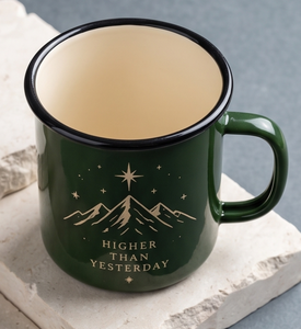 Wholesale Retro Style Iron Enamel <b>Coffee</b> <b>Mug</b> Camping Teacup Featuring Mountain Starry Night Quote Design <b>Portable</b> Lightweight - Product Image 5