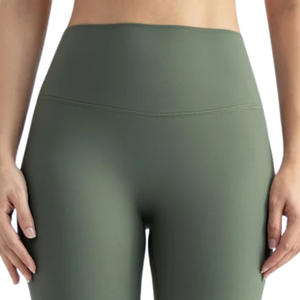 Conjunto Deportivo para Mujer, Top Corto de Manga Larga, Leggings de Cintura Alta, Ropa Deportiva para Yoga, Gimnasio, Fitness, Venta al Por Mayor - Product Image 5