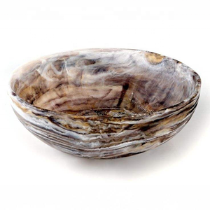 Cuencos de Resina Ecológicos Hechos a Mano, Diseño de Mármol Verde, Modernos y Lujosos, Aptos para Lavavajillas, Vajilla para Bodas y Fiestas, Regalos - Product Image 5