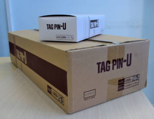 Haute qualité Nylon 20mm tête ronde attache 20mm Fine UXN étiquette suspendue pour vêtements étiquette suspendue attache pour accessoire en tissu - Product Image 5