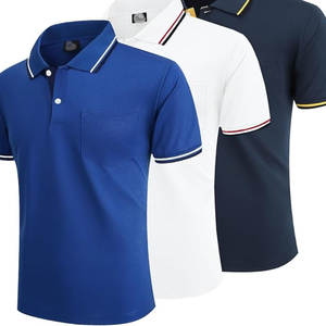 Polo de Manga Corta para Hombre, Transpirable, de Punto, Informal, Uniforme de Golf y Tenis, Servicio OEM - Product Image 1