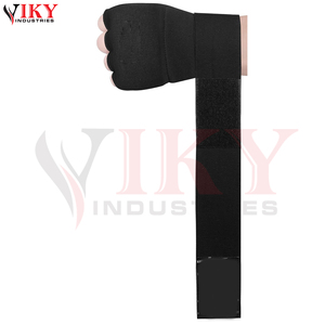 En gros, Bandages de boxe en coton élastique avec logo personnalisé, avec soutien long du poignet, pour entraînement MMA et gants de frappe - Product Image 4