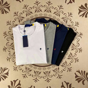 เสื้อยืดโอเวอร์ไซส์ผ้าฝ้ายออร์แกนิกสำหรับผู้ชายพร้อมโลโก้แบบกำหนดเอง เป็นมิตรกับสิ่งแวดล้อม เหมาะสำหรับใส่ลำลองในฤดูร้อน สไตล์สตรีทแฟชั่น - Product Image 4