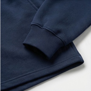 <b>Women's</b> 2 Piece <b>Navy</b> Blue Fleece Sweatshirt and Shorts Set Crew Neck Loose Fit Casual Wear Above Knee Length Solid Color - Product Image 6