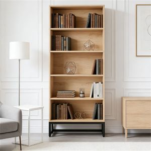 Libreria con Luci LED e Scaffale Espositivo, Mobile con Ripiani Indipendenti, Categoria Prodotti Armadietti - Product Image 3