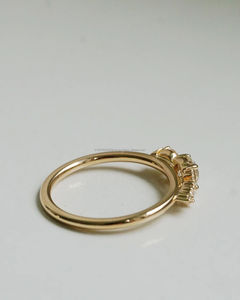 IGI/GIA Lab Grown Cut Diamond Vintage 14k jaune mariage/bague de fiançailles unisexe or blanc fin pour anniversaire fête-digne - Product Image 3