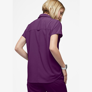 เสื้อสครับถักสำหรับผู้หญิง คอปก ทรงเข้ารูป มีกระเป๋า เหมาะสำหรับใส่ในฤดูร้อน ขายส่งราคาถูกจากโรงงาน ปี 2026 - Product Image 4