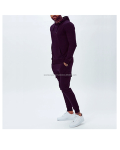 Streetwear à la mode pour hommes avec logo personnalisé imprimé 2 pièces veste à capuche + pantalon ensemble de jogging d'entraînement pour l'hiver vente en gros - Product Image 4