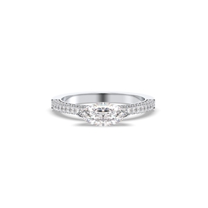 Anillo REYES de Último Diseño en Plata de Ley 925 con Corte Marquesa y Moissanita de 1.36 Quilates para Mujer, Joyería Fina de Lujo con Certificación GRA - Product Image 1