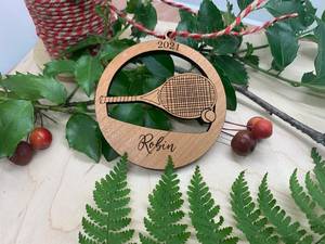 Personalized Handmade <b>Wooden</b> Hanging Holiday Ornament with Festive <b>Nativity</b> Scene - Product Image 2